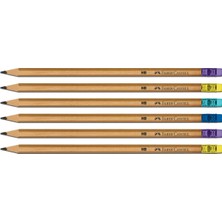 Faber-Castell Naturel Silgili Kurşun Kalem 6'lı