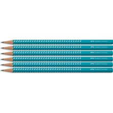 Faber-Castell Grip 2001 Üçgen Kurşun Kalem Petrol 6'lı