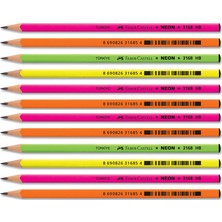 Faber-Castell Neon Dipli Üçgen Kurşun Kalem 12'li
