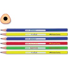 Faber-Castell Üçgen Kurşun Kalem 6'lı Ergonomik Tasarım ve Kaliteli Malzeme ile Yazı Keyfi