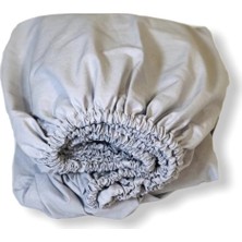 Bebek Özel  Pamuk Bebek ve Çocuk Lastikli Çarşaf Gri 70X110