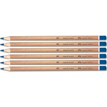 Faber-Castell Naturel Mavi Renkli Kurşun Kalem 6'lı