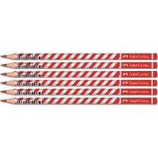 Faber-Castell Candy Roll Kırmızı Renkli Kurşun Kalem 6'lı
