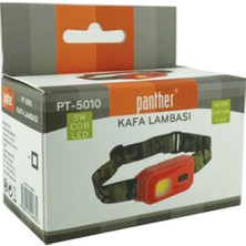 Panther PT-5010 LED Kamp Kafa Lambası El Feneri 3 Fonksiyonlu 5W