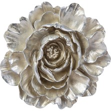 Karaca Nova Flower Silver Dekoratif Obje 20 x 3,5 cm