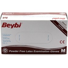 Beybi Pudrasız Lateks Eldiveni Medium 100
