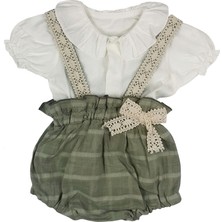 Flexi Baby Suit Fistolu Romper Kız Bebek Takım