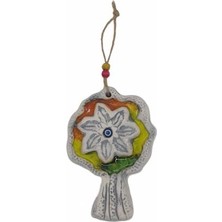 Uzman Renkli Seramik Ağaç Figürlü Dekoratif Duvar Süsü Hediyelik Eşya