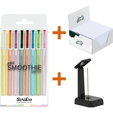 Scrikss Smoothie Jel Kalem 8'li + Gen-Of Küp Not + Mas Not Tutucu