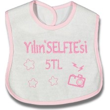 Yılın Selfiesi 5 Tl Yazılı Pembe Önlük