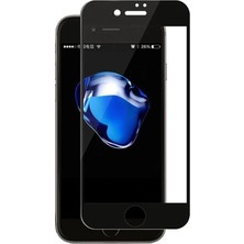 CaseArt Apple Apple Apple iPhone 7 Tam Kaplayan Temperli Ekran Koruyucu Cam - Siyah