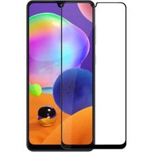 CaseArt Samsung Galaxy A31 Tam Kaplayan Temperli Ekran Koruyucu Cam