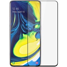 CaseArt Samsung Galaxy A80 Tam Kaplayan Temperli Ekran Koruyucu Cam