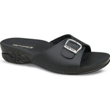 Ceyo Flora-6 Ceyo Kadın Terlik Siyah