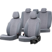 Otom Isuzu Npr 2014-Sonrası 2+1 (3 Kişi) Özel Üretim Koltuk Kılıfı Madrid Design Tay Tüyü Füme