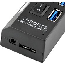 Alfais 4579 4 Port USB 3.0 Hub Çoğaltıcı Switch Splitter Çoklama