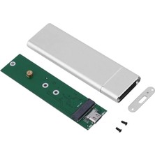Alfais 4357 M.2 Sata SSD Ngff To Type C USB 3.0 B-Key Mini Çevirici Adaptör Harici Harddisk Kutusu