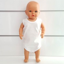 by BebekOdam Beyaz Sade Alttan Çıt-çıtlı Askılı Badi Zıbın
