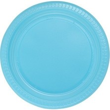 Partioutlet Mavi Renk Plastik Tabak 25 Adet