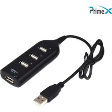 PrimeX Plus PrimeX Plus PX-2508 Connect Master 4 Port USB 2.0 USB Hub Çoklayıcı