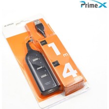 PrimeX Plus PrimeX Plus PX-2508 Connect Master 4 Port USB 2.0 USB Hub Çoklayıcı