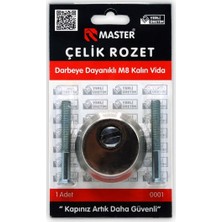 Master Kalın Vidalı Çelik Rozet