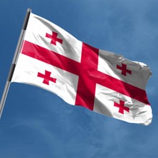 Fors Bayrak Gürcistan Gönder Bayrağı Raşel Kumaş 100 x 150 cm