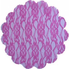 Hayaller Dükkanı Organze Dantel Desenli Fuşya 22CM P100