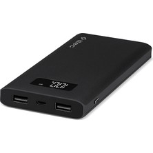 Ttec AlumiSlim LCD 10000mAh Taşınabilir Şarj Aleti Powerbank Siyah