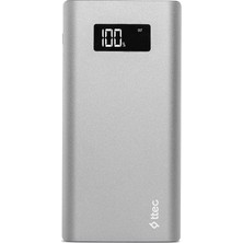 TTec AlumiSlim LCD 10000mAh Taşınabilir Şarj Aleti - Uzay Grisi 2BB130UG
