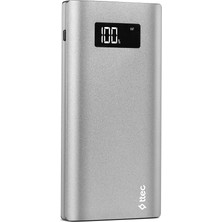 TTec AlumiSlim LCD 10000mAh Taşınabilir Şarj Aleti - Uzay Grisi 2BB130UG