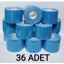 Bia Tape Kinesio 5 cm x 5 M - Açık Mavi Rengi Sporcu Ağrı 36'lı (Pakette 36 Adet)