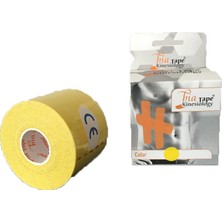 Bia Tape Kinesio 5 cm x 5 M - Sarı Rengi Sporcu Bandı 3'lü (Pakette 3 Adet)