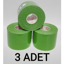 Bia Tape Kinesio 5 cm x 5 M - Yeşil Rengi Sporcu Bandı 3'lü (Pakette 3 Adet)