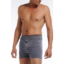 Çift Kaplan 6 Adet Füme Penye Boxer Külot  Pamuk 805