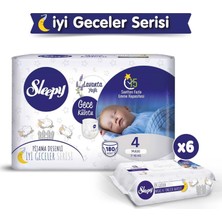 Sleepy Bebek Bezi Gece Külotu Bezi Beden:4 (7-16KG) Maxi 180 Adet Jumbo Pk