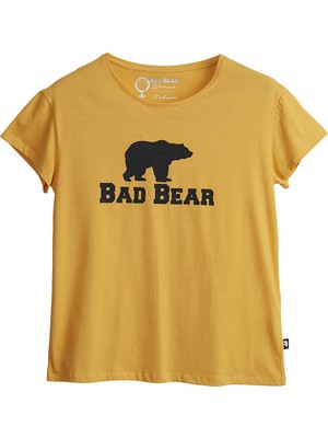 Bad Bear Kadın HARDAL T-Shirt