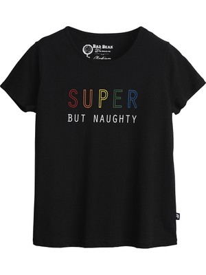 Bad Bear Kadın SİYAH T-Shirt