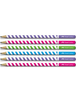 Faber-Castell Candy Roll 2b Yuvarlak Kurşun Kalem 6'lı