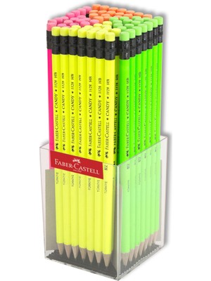 Faber-Castell Candy 2b Silgili Yuvarlak Kurşun Kalem 72'li