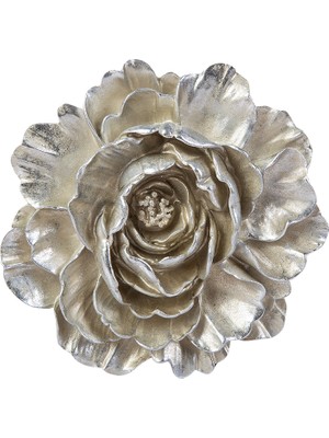 Karaca Nova Flower Silver Dekoratif Obje 20 x 3,5 cm