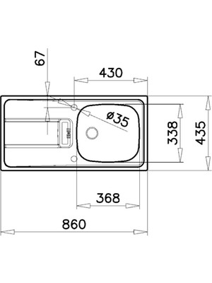 Teka Gravıty 45 E-Xn 1b 1d L Evye, Çelik ,sol