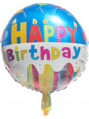 Hayaller Dükkanı Folyo Balon Happy Birthday Pk:1