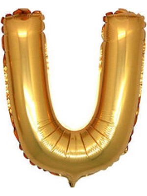 Hayaller Dükkanı Folyo Balon Harf U Altın 16 Inc(40 Cm) Pk:1