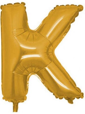 Hayaller Dükkanı Folyo Balon Harf K Altın 16 Inc(40 Cm) Pk:1