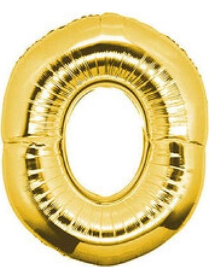 Hayaller Dükkanı Folyo Balon Rakam 0 Altın 16 Inc(40 Cm) Pk:1