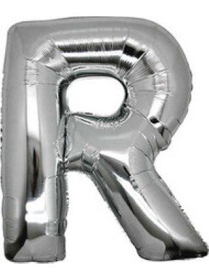 Hayaller Dükkanı Folyo Balon Harf R 40 Inc Gümüş P1