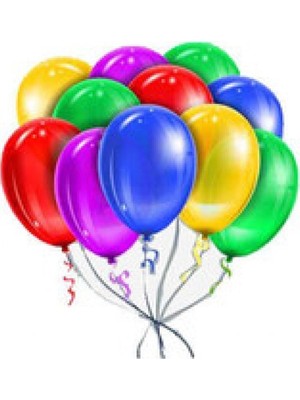 Hayaller Dükkanı Balon Metalik 12 Inc Karışık Renkli PK:100