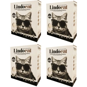 Lindo Cat Aktif Karbonlu Topaklaşan Kedi Kumu 6 L x 4 Adet