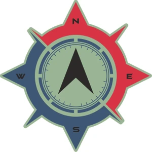 Sticker Atölyesi Outdoor Adventure Camping Pusula Sticker - 22095